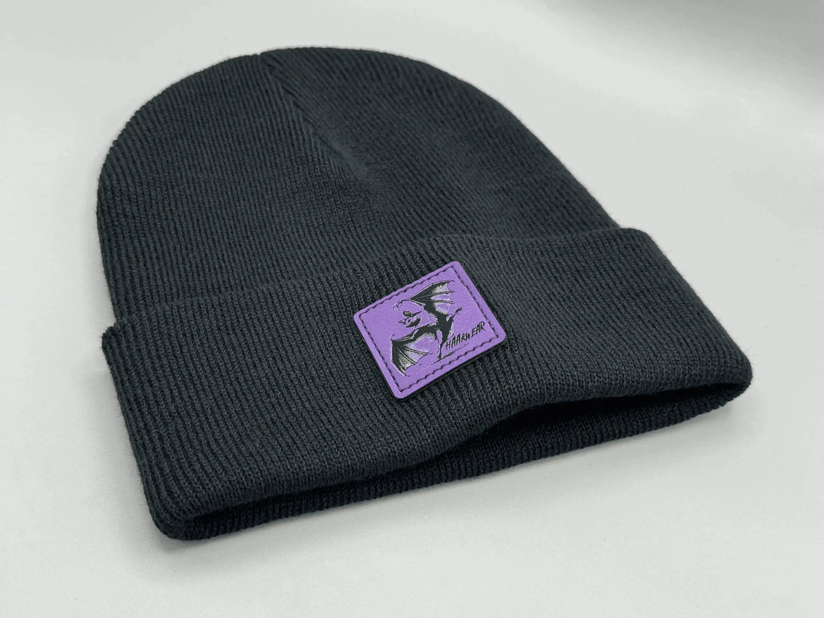 Haakwear Spooky Wings Halloween Beanie, Black