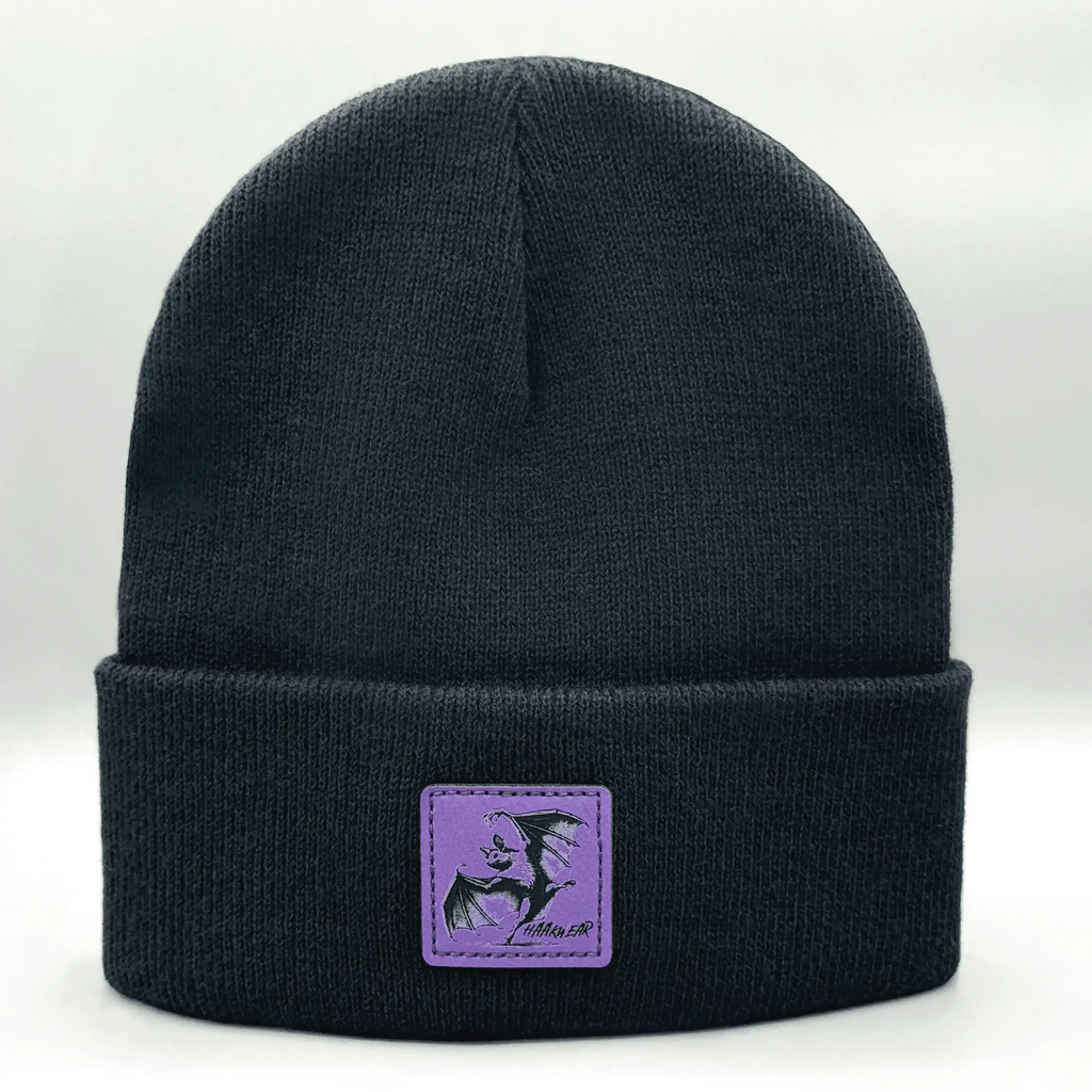 Haakwear Spooky Wings Halloween Beanie, Black